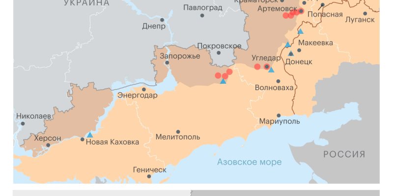 Военная операция на Украине. Карта на 21 апреля