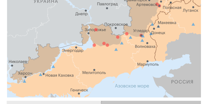 Военная операция на Украине. Карта на 24 апреля